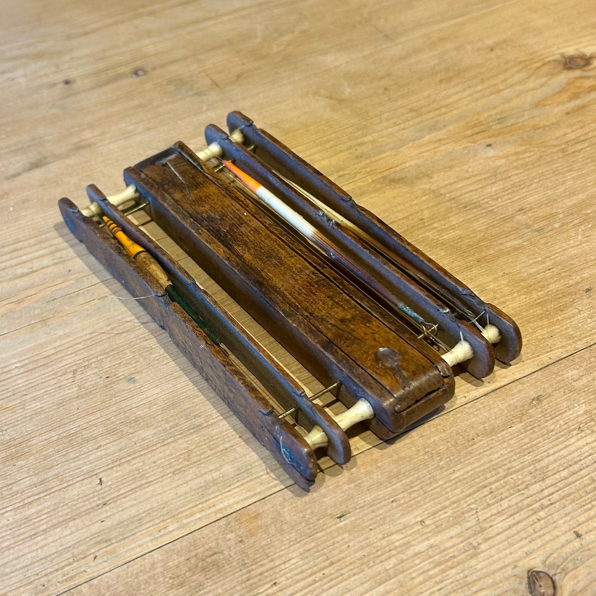 Victorian Hardwood and Bone Fishing Float Winder