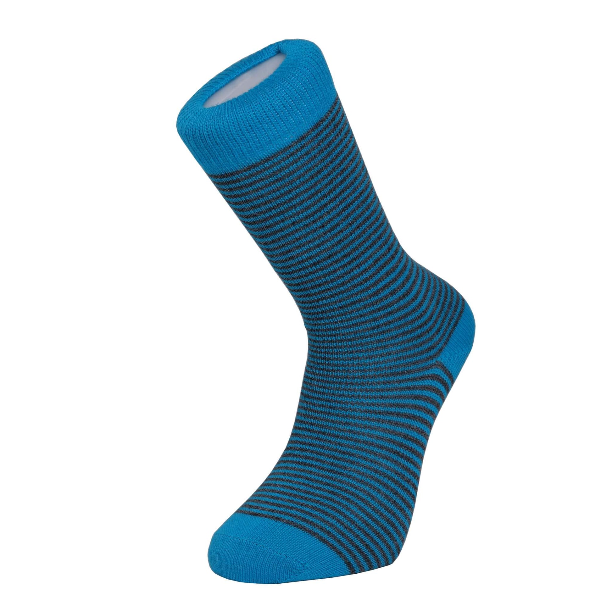 Harewood Fine Stripe Luxury Merino Everyday Socks - 4 Pair Bundle