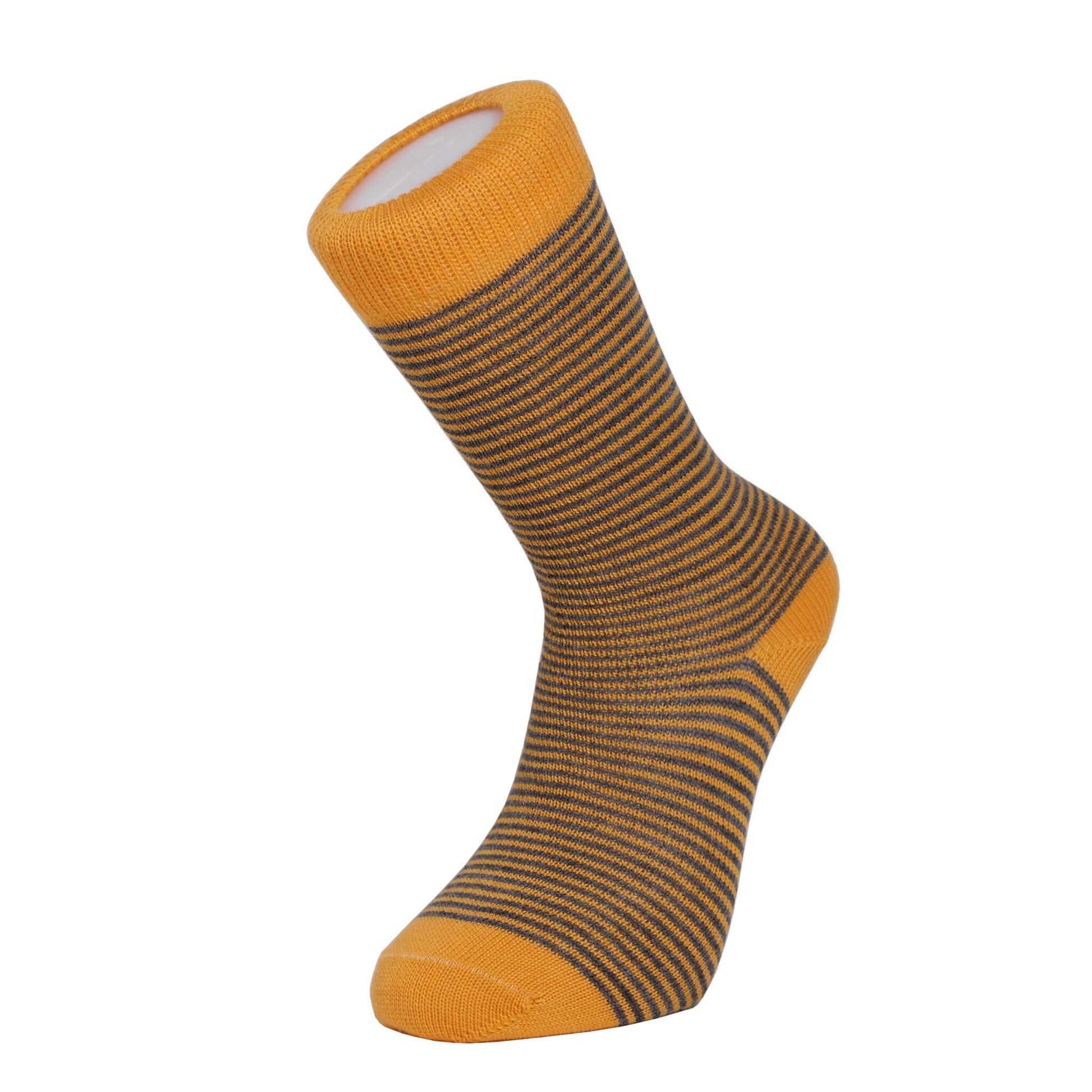 Harewood Fine Stripe Luxury Merino Everyday Socks - 4 Pair Bundle