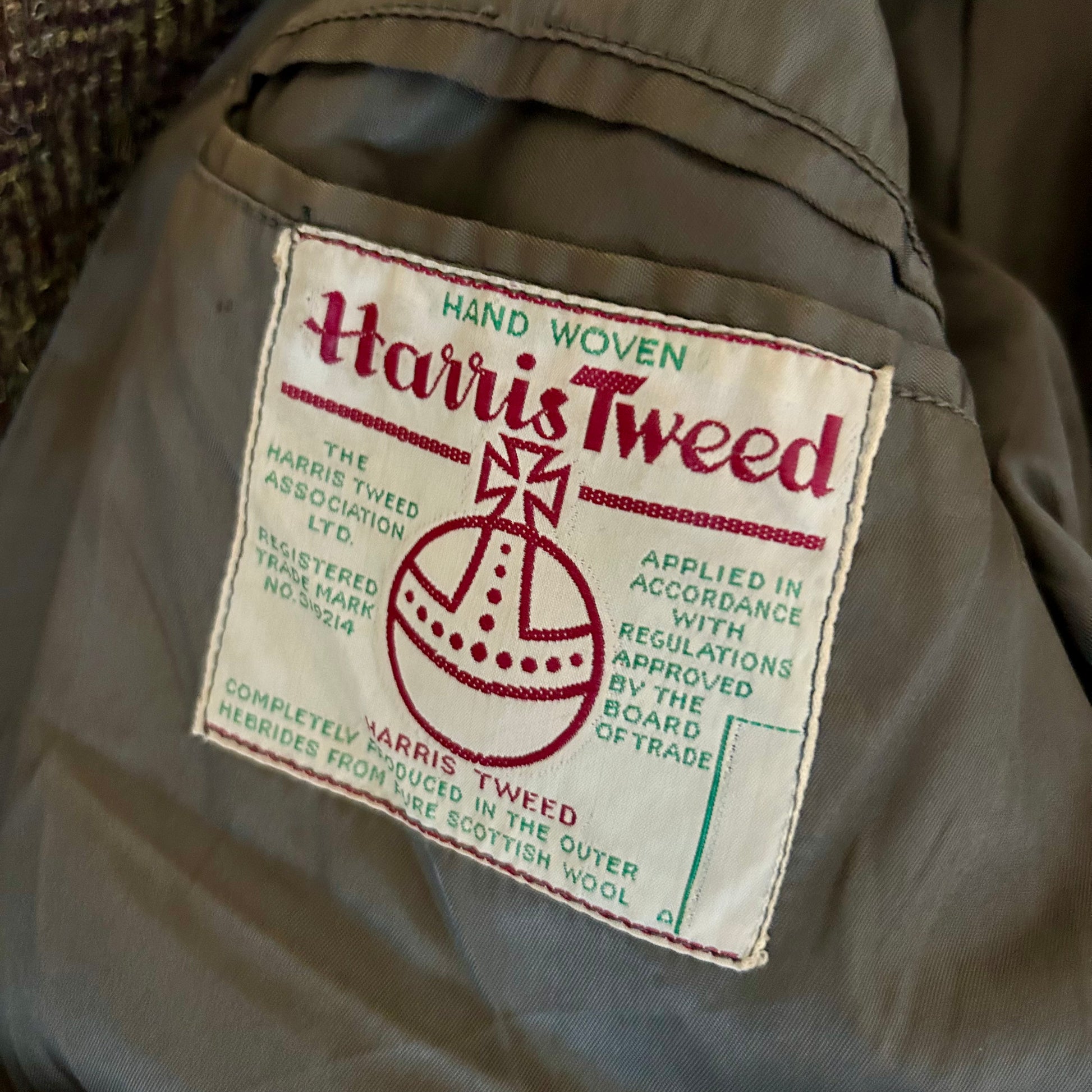 Preloved Harris Tweed Jacket – Size 46in Chest