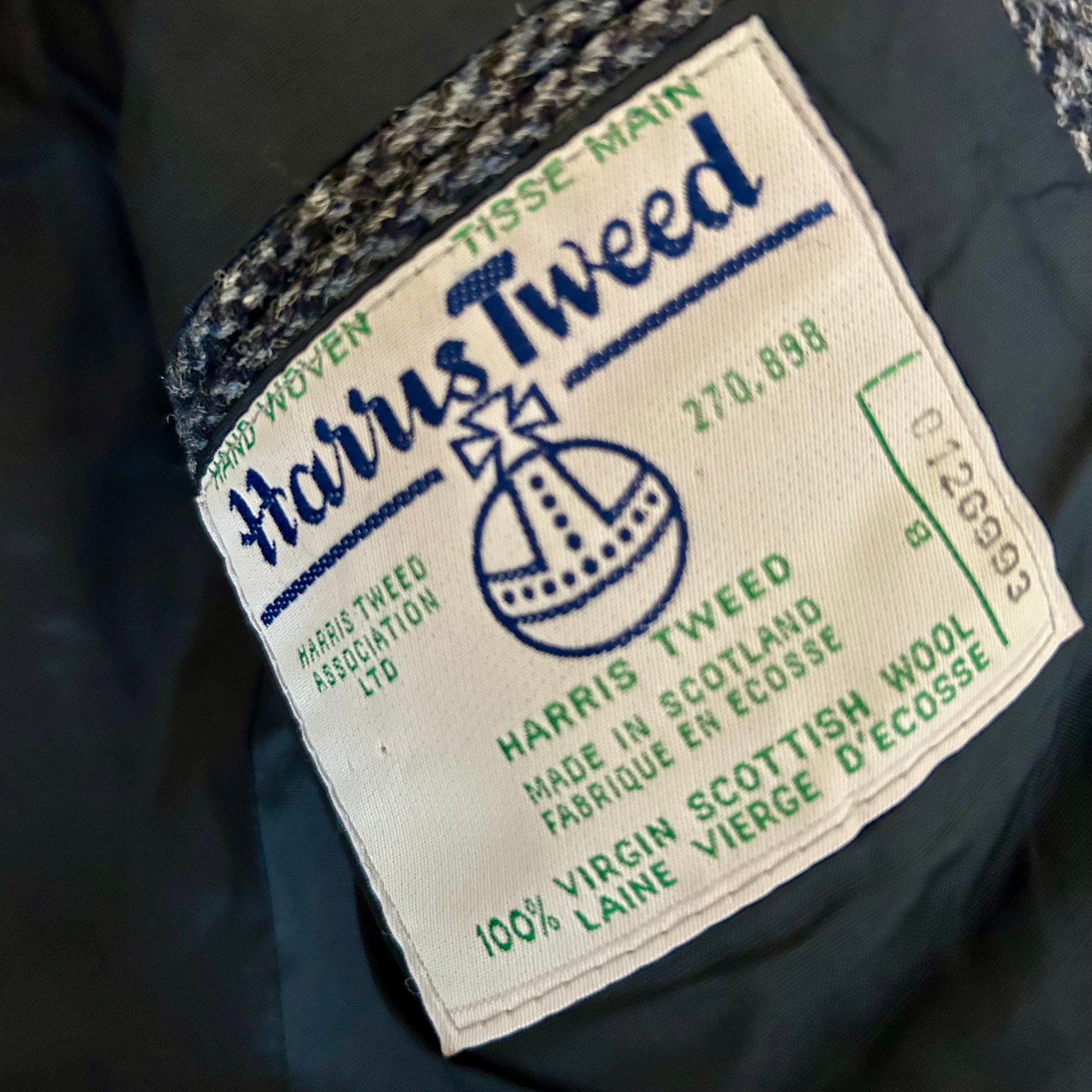 Preloved Harris Tweed Jacket – Size 46in Chest