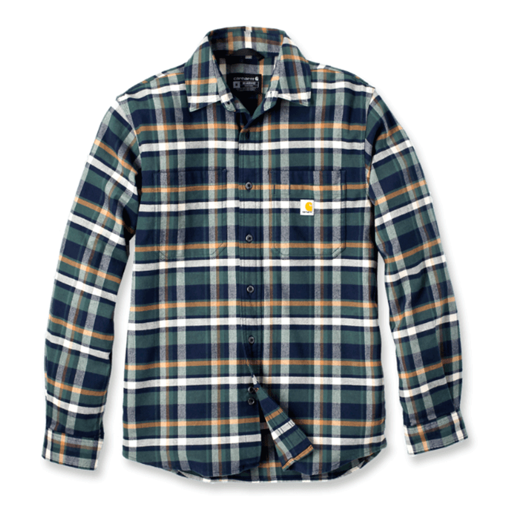 Carhartt Relaxed Fit Midweight Flannel Long Sleeve Plaid Shirt