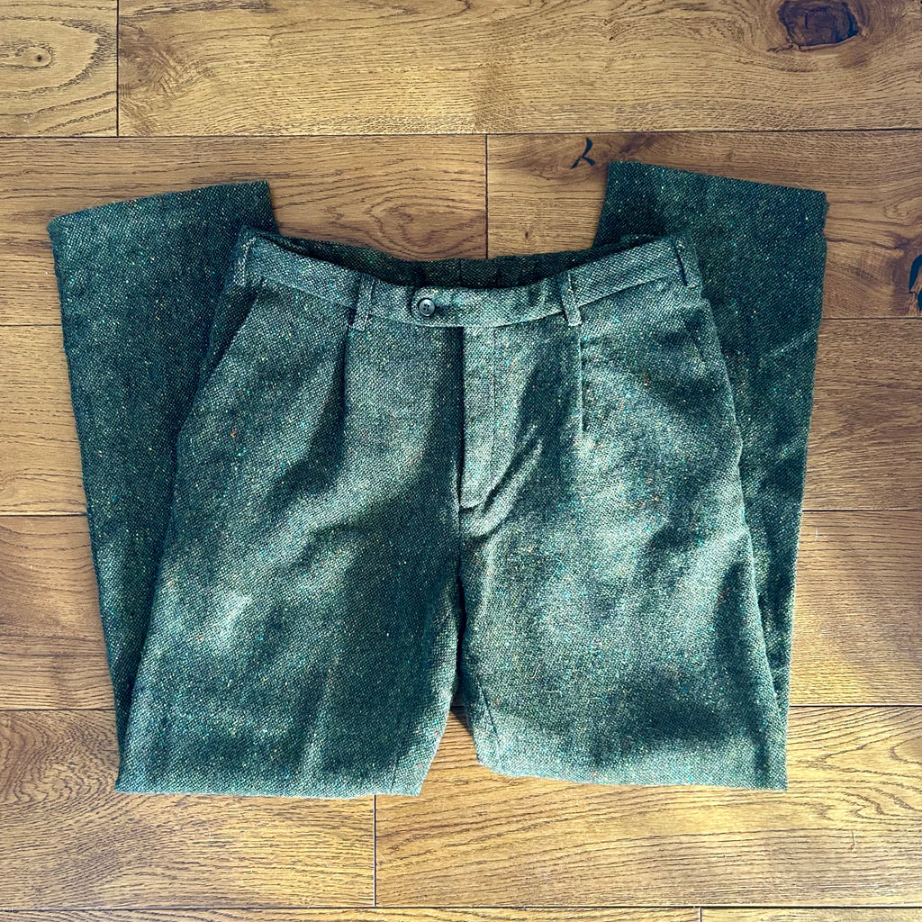 Preloved Peter Christian Donegal Tweed Trousers – Size W36 L33 Regular Fit