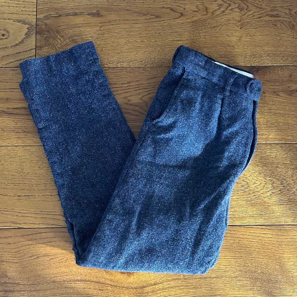 Preloved Peter Christian Donegal Tweed Trousers – Size W36 L33 Slim Stretch Fit