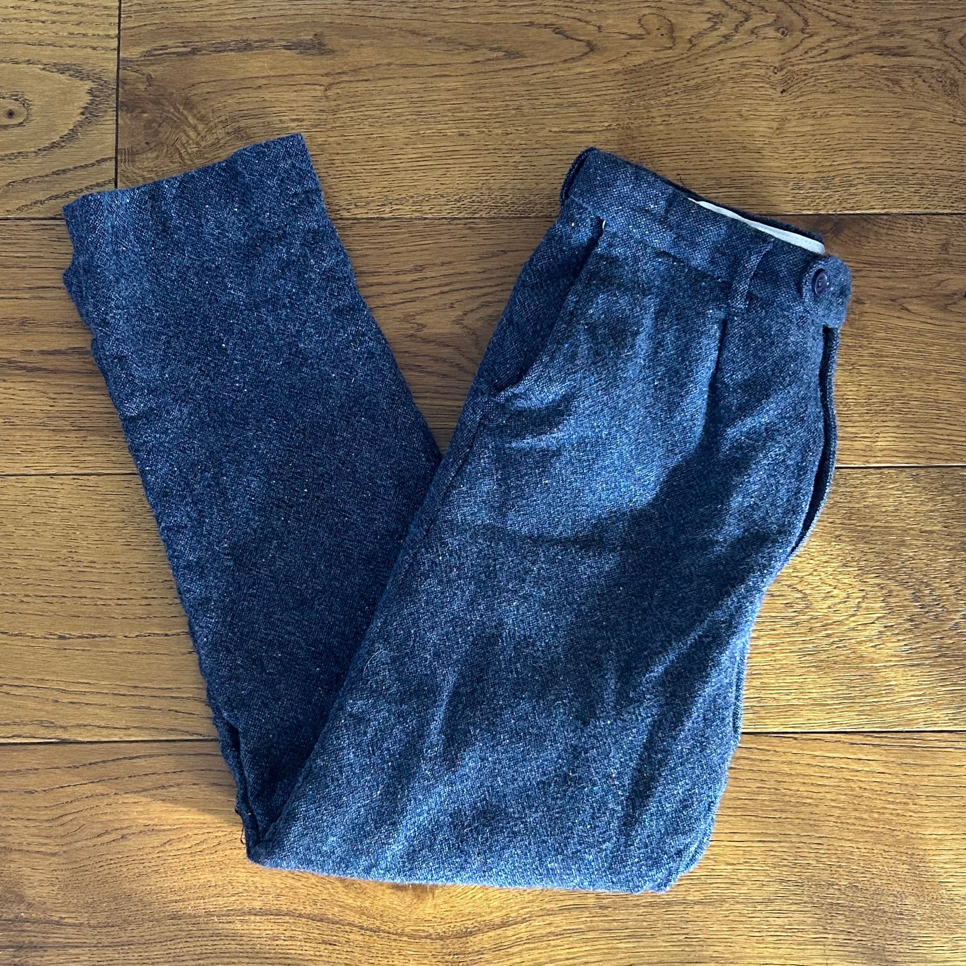 Preloved Peter Christian Donegal Tweed Trousers – Size W36 L33 Slim Stretch Fit