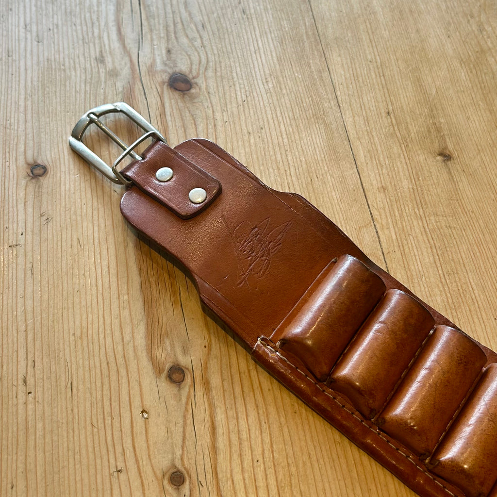 Preloved Leather Cartridge Belt (33”–40.5”) 12 Gauge
