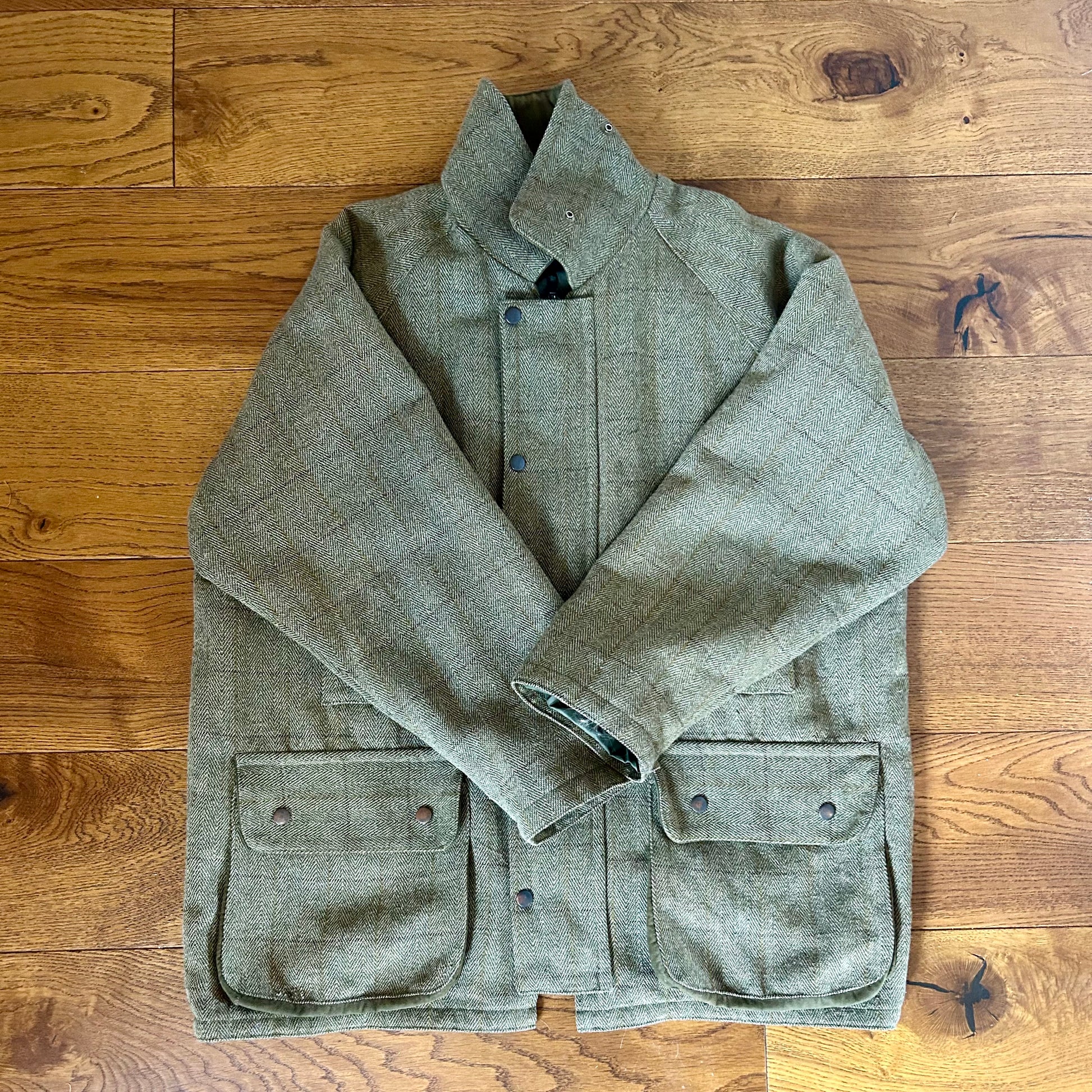 Preloved Tweed Shooting Jacket - Large
