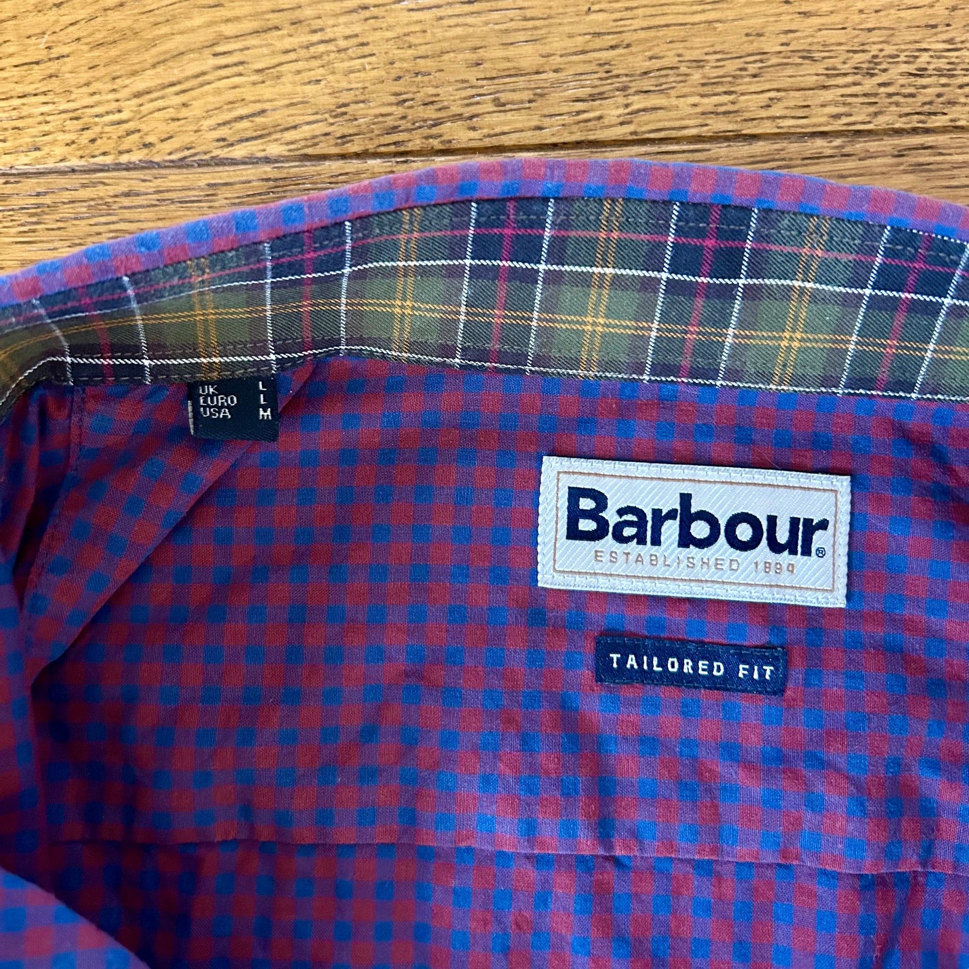 Preloved Barbour Checked Shirt - Men’s Large