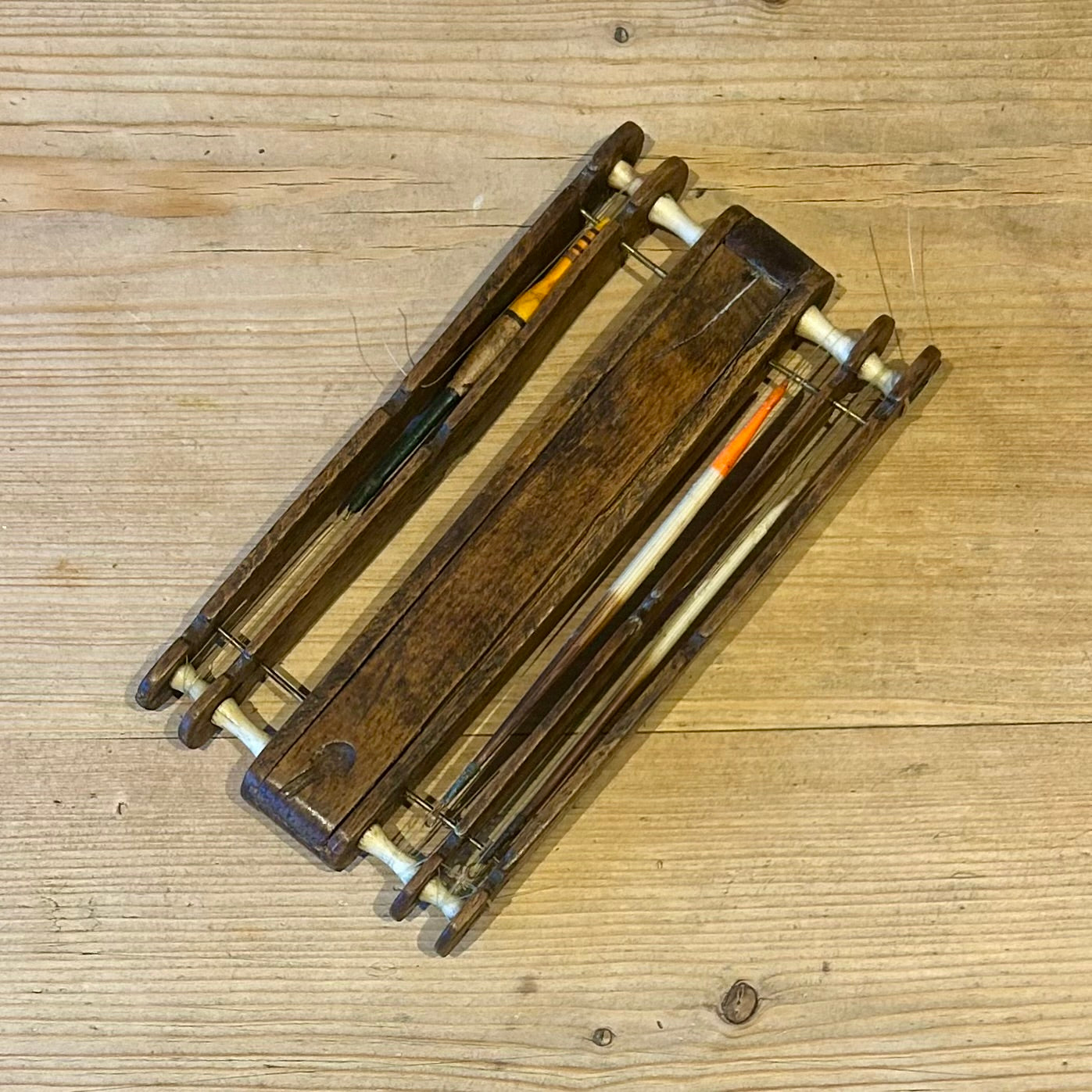 Victorian Hardwood and Bone Fishing Float Winder