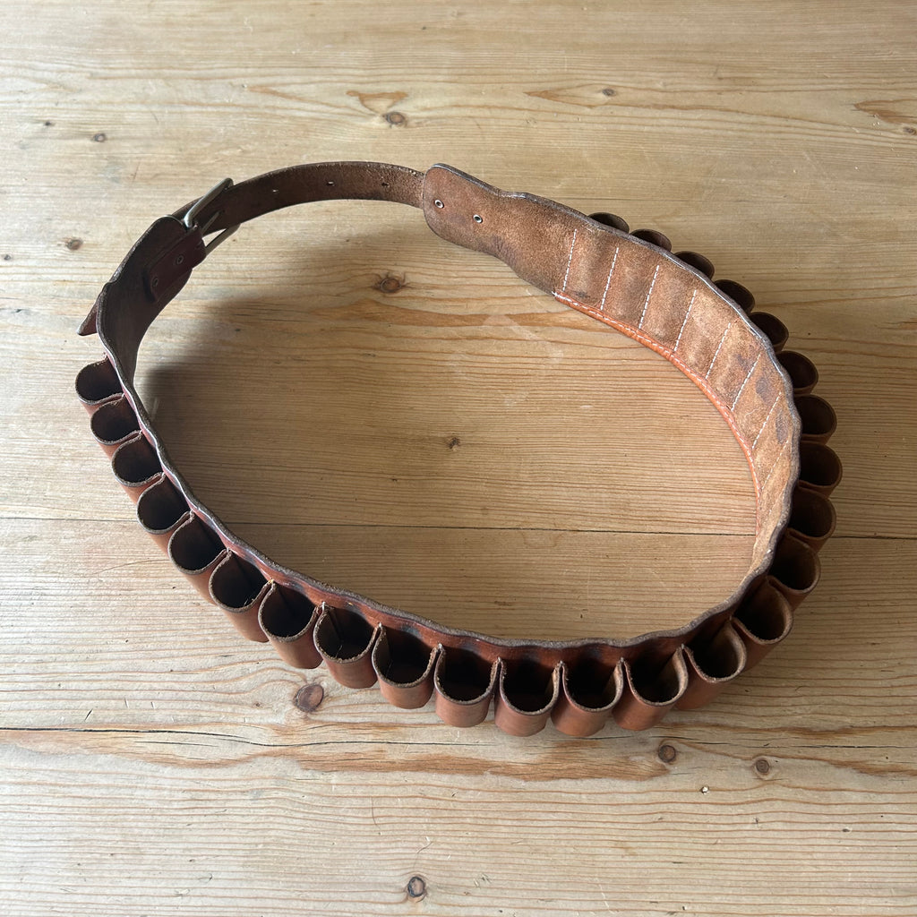Preloved Leather Cartridge Belt (33”–40.5”) 12 Gauge