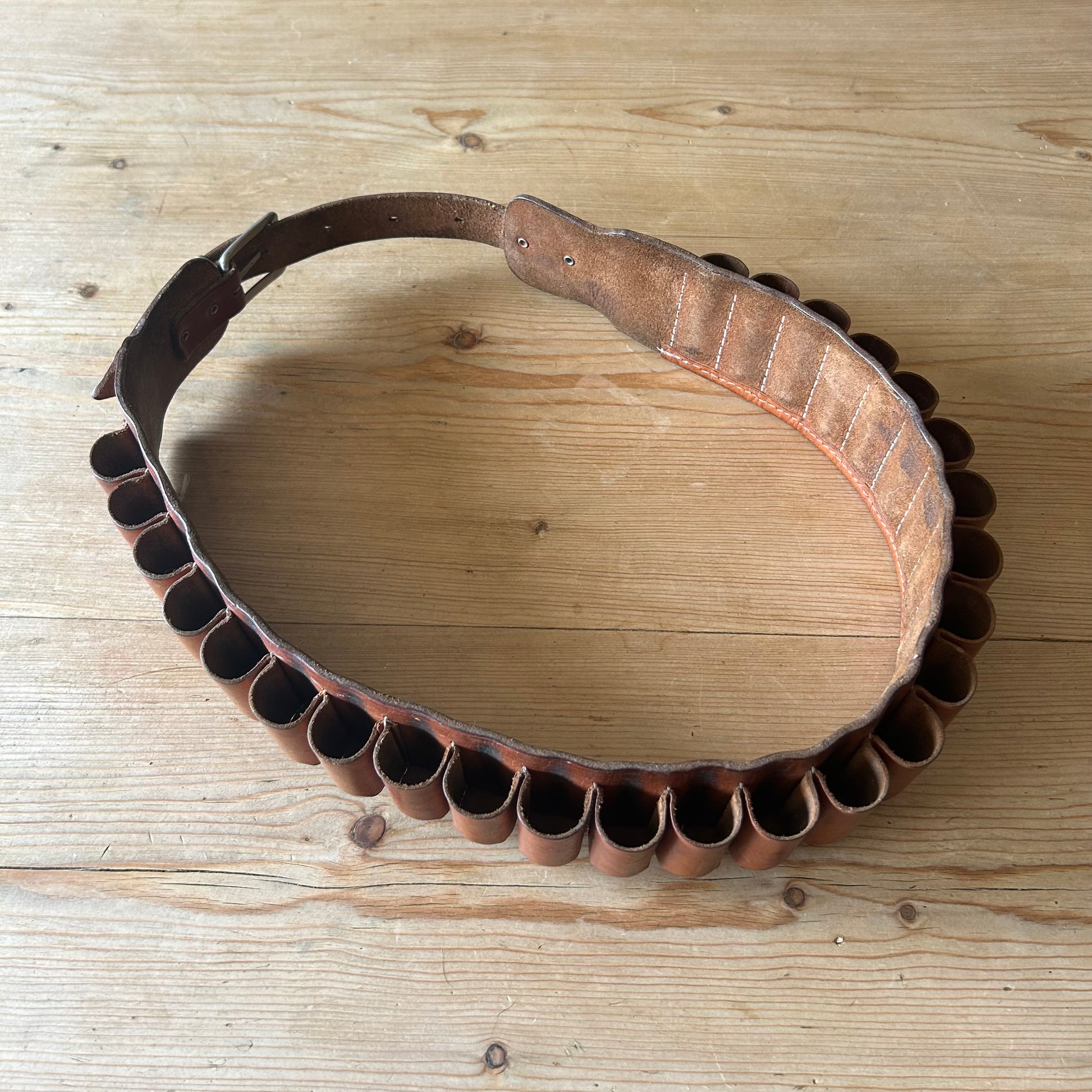 Preloved Leather Cartridge Belt (33”–40.5”) 12 Gauge