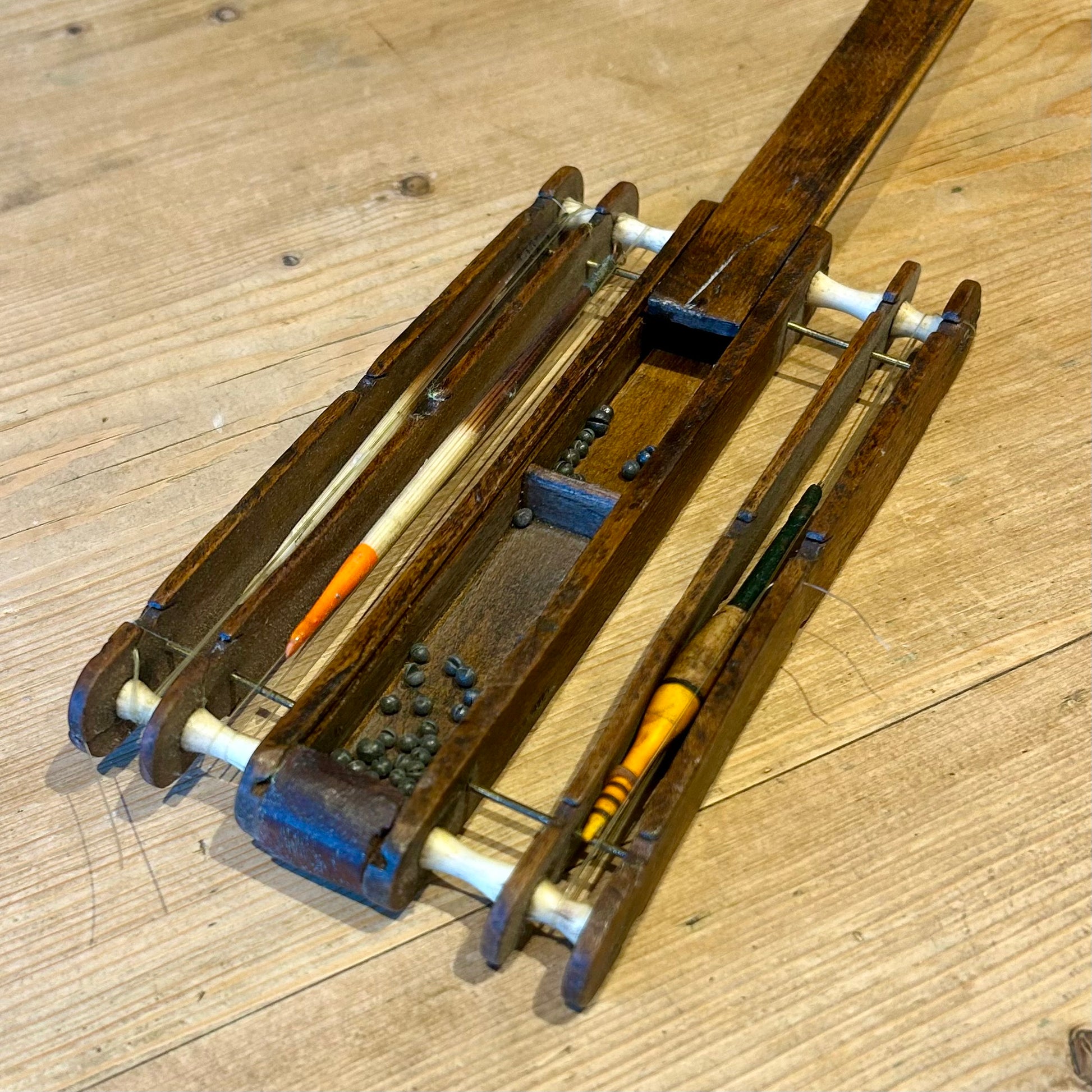 Victorian Hardwood and Bone Fishing Float Winder