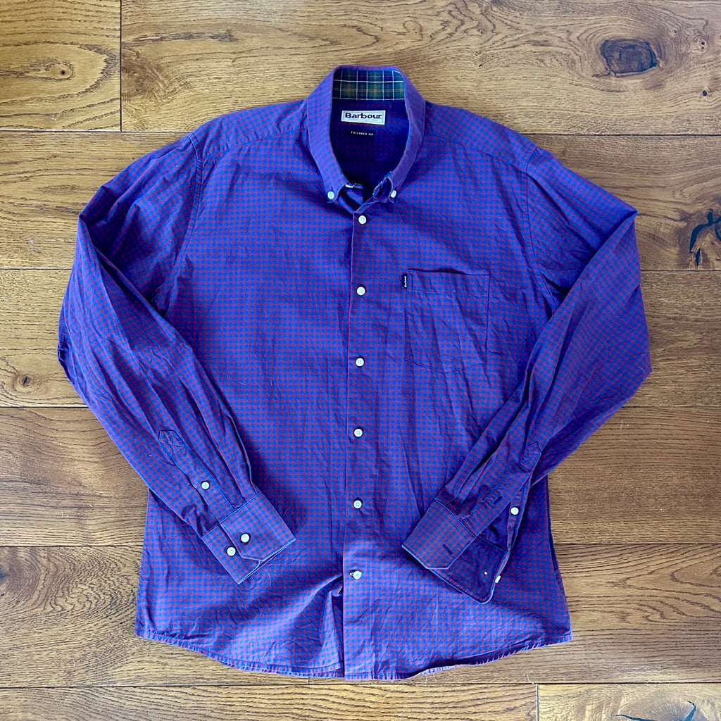 Preloved Barbour Checked Shirt - Men’s Large
