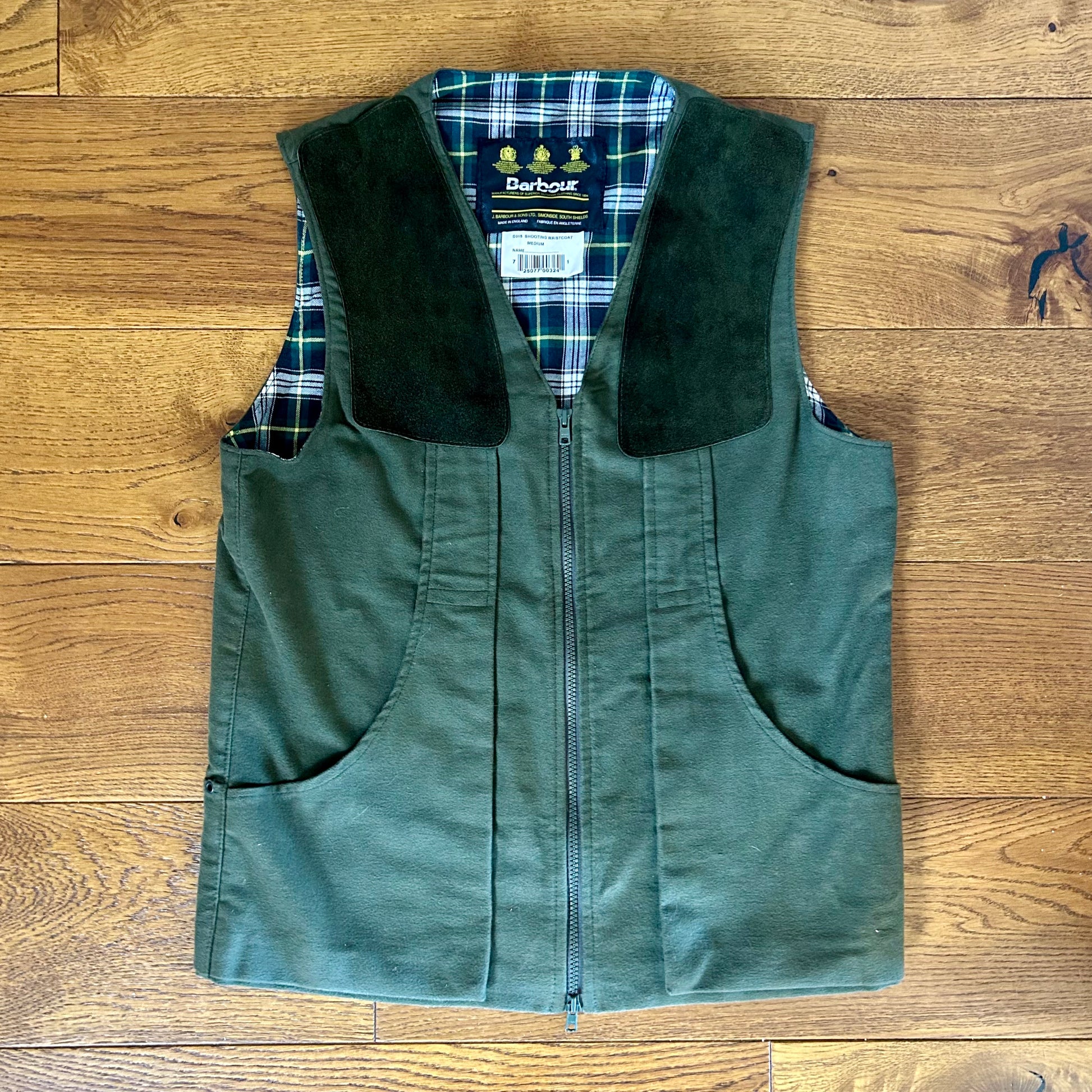 Preloved Barbour Green Shooting Vest – Men’s Medium