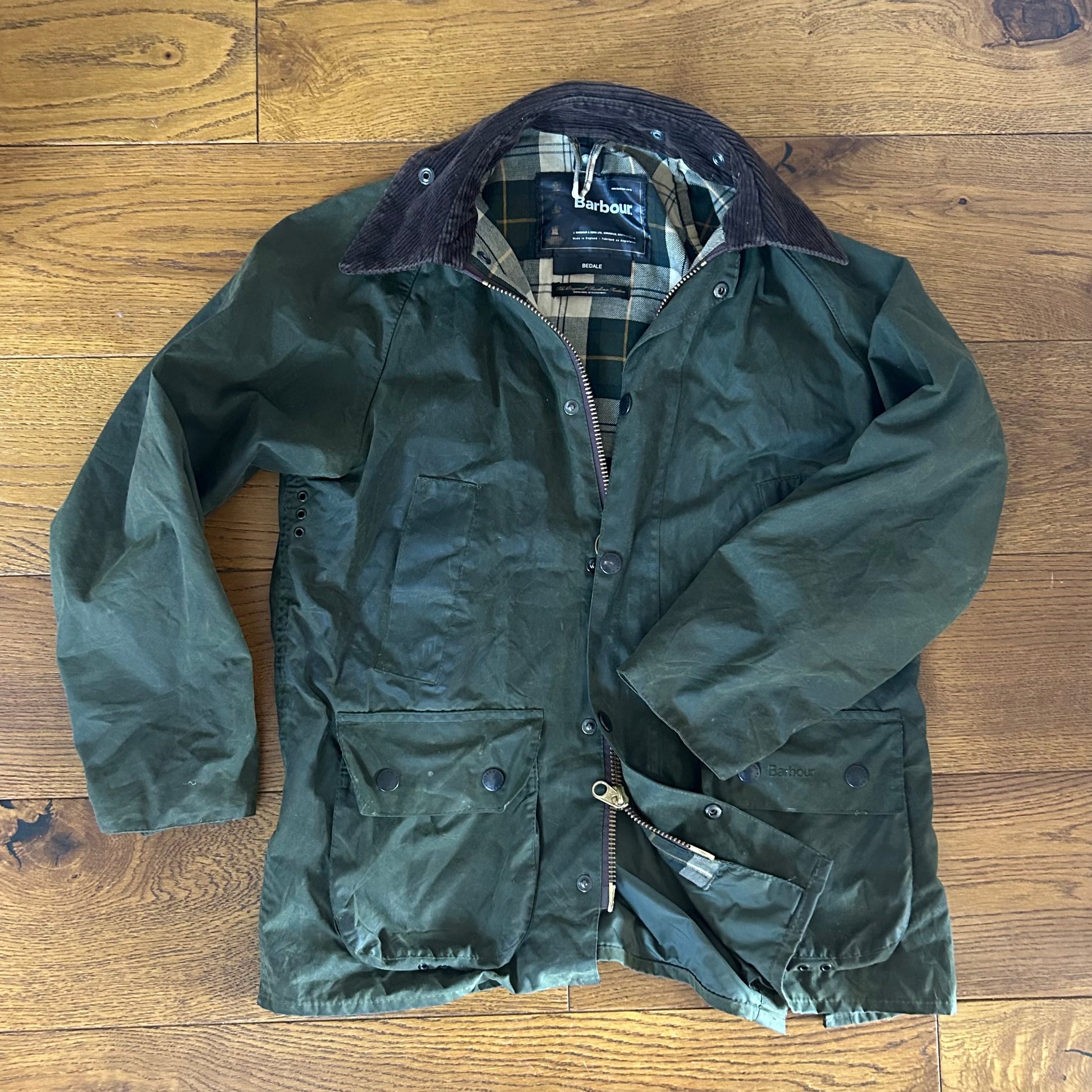 Preloved Barbour Bedale Waxed Jacket - 36” Chest