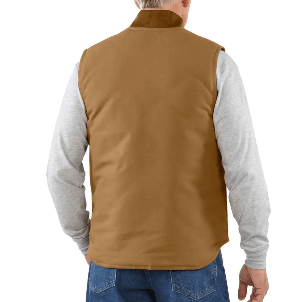 Carhartt Relaxed Fit Firm Duck Insulated Rib Collar Vest Gilet