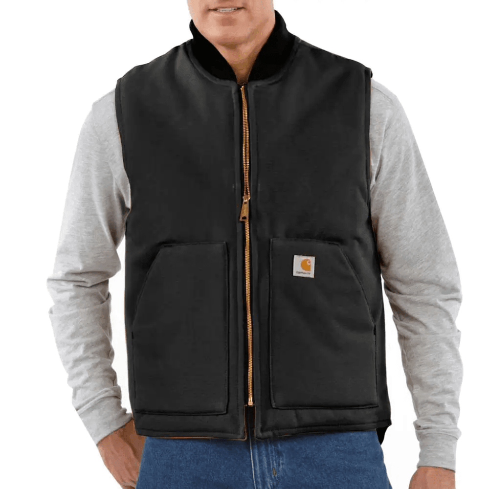 Carhartt Relaxed Fit Firm Duck Insulated Rib Collar Vest Gilet