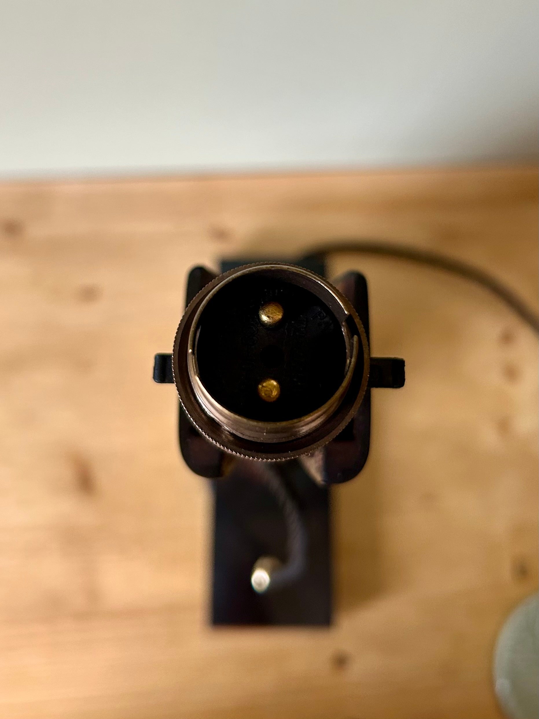 One-of-a-Kind Shotgun Stock Table Lamp – Italian Marble Base
