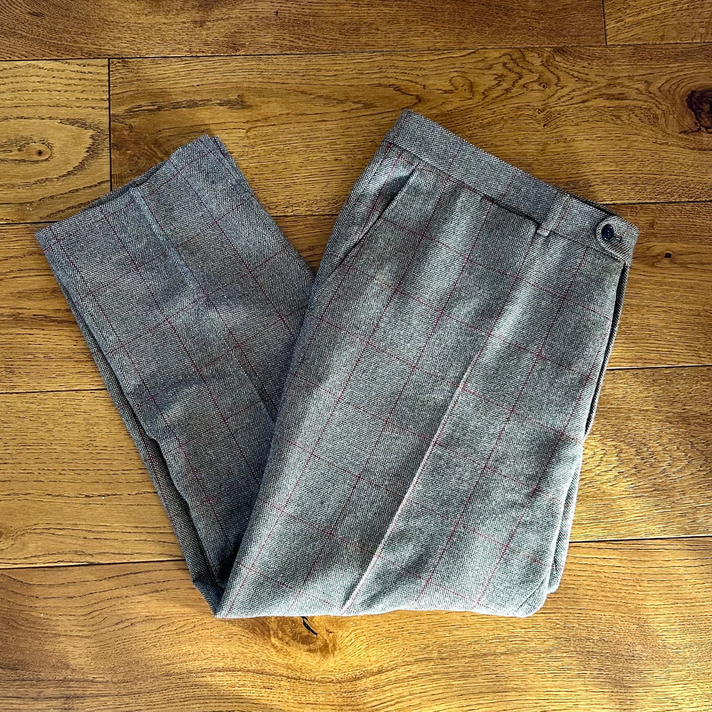 Preloved Walker Slater Windowpane Tweed Trousers – Size 46R