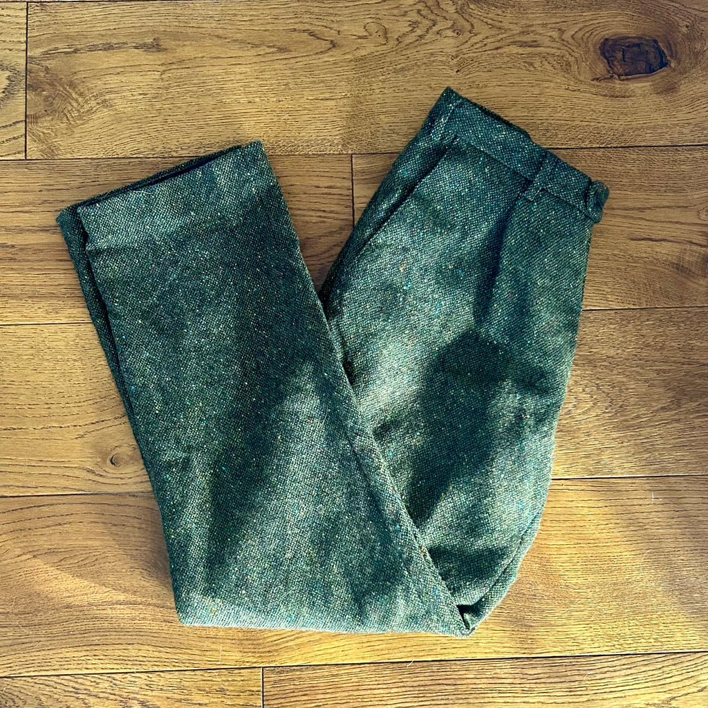 Preloved Peter Christian Donegal Tweed Trousers – Size W36 L33 Regular Fit