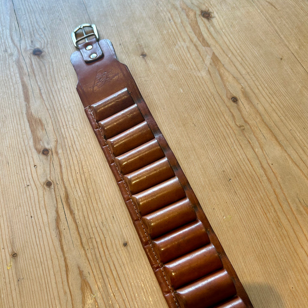 Preloved Leather Cartridge Belt (33”–40.5”) 12 Gauge