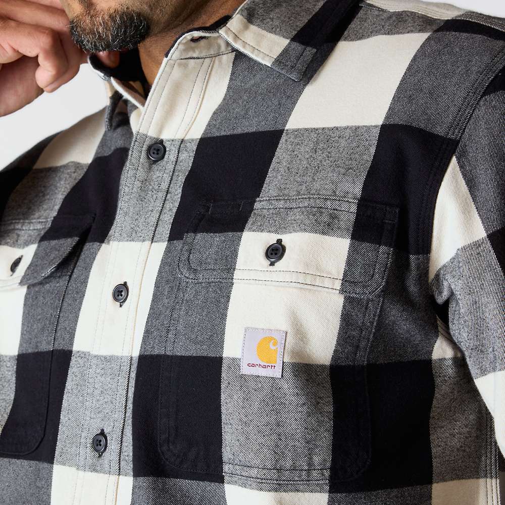Carhartt Loose Fit Heavyweight Flannel Long-Sleeve Plaid Shirt