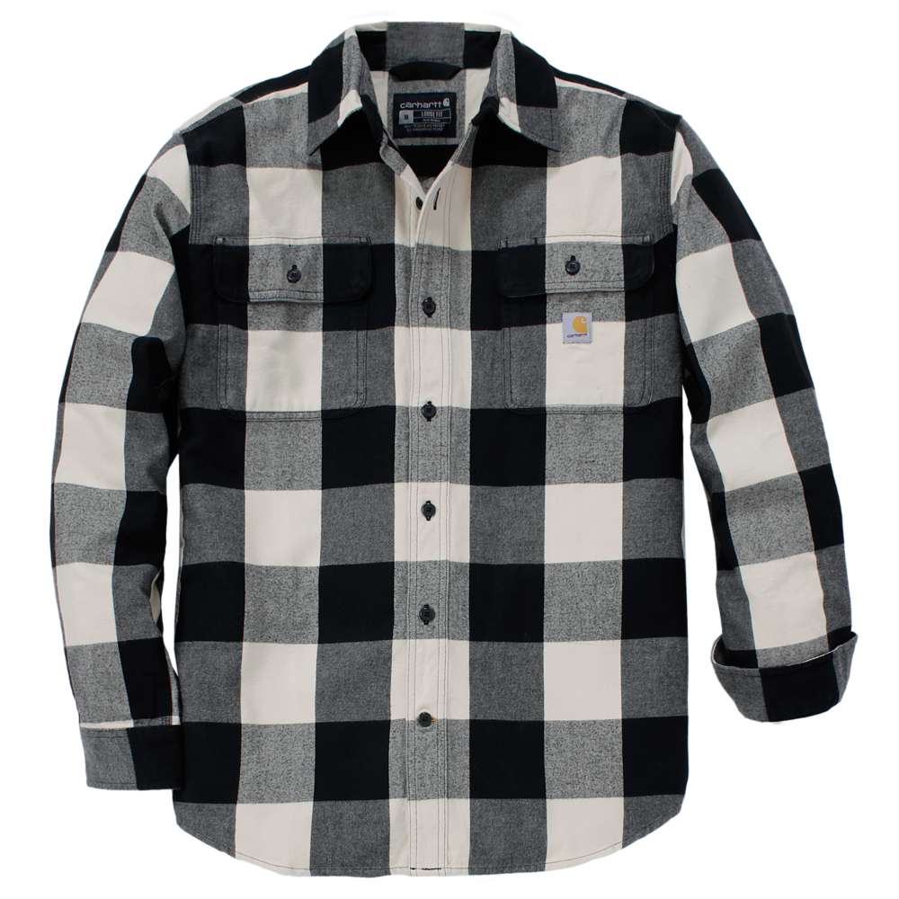 Carhartt Loose Fit Heavyweight Flannel Long-Sleeve Plaid Shirt