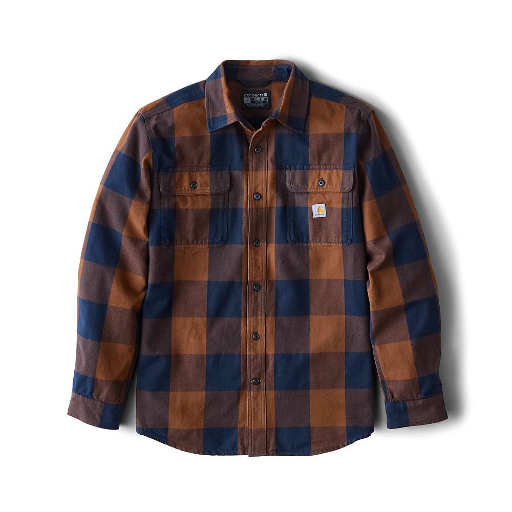 Carhartt Loose Fit Heavyweight Flannel Long-Sleeve Plaid Shirt
