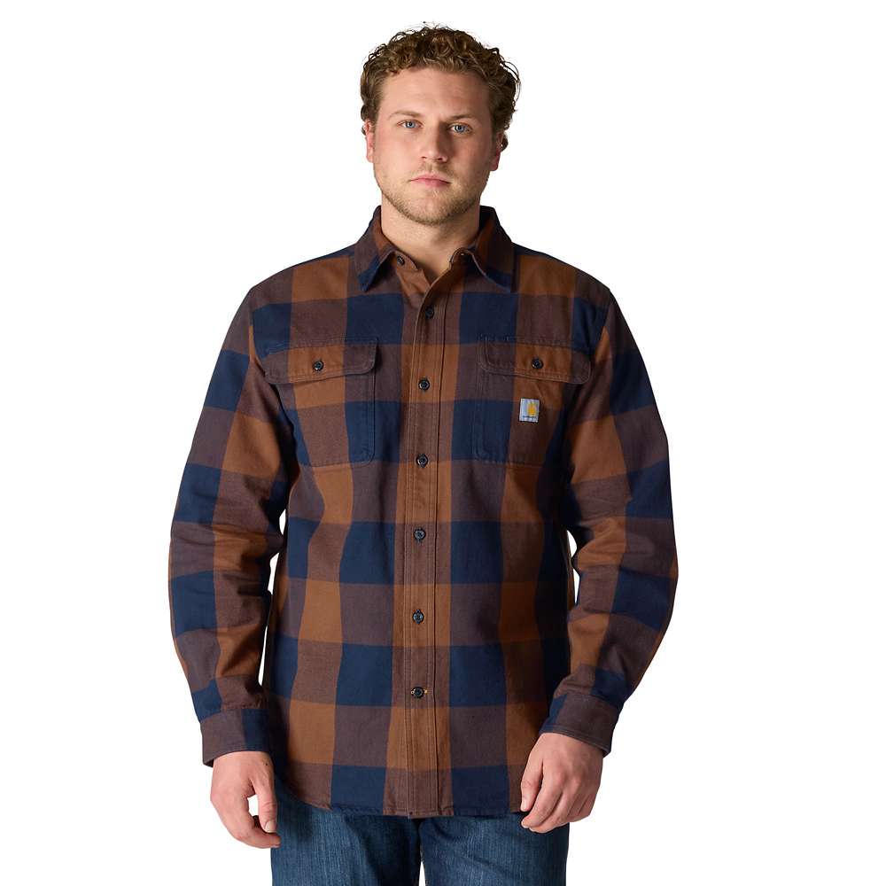 Carhartt Loose Fit Heavyweight Flannel Long-Sleeve Plaid Shirt