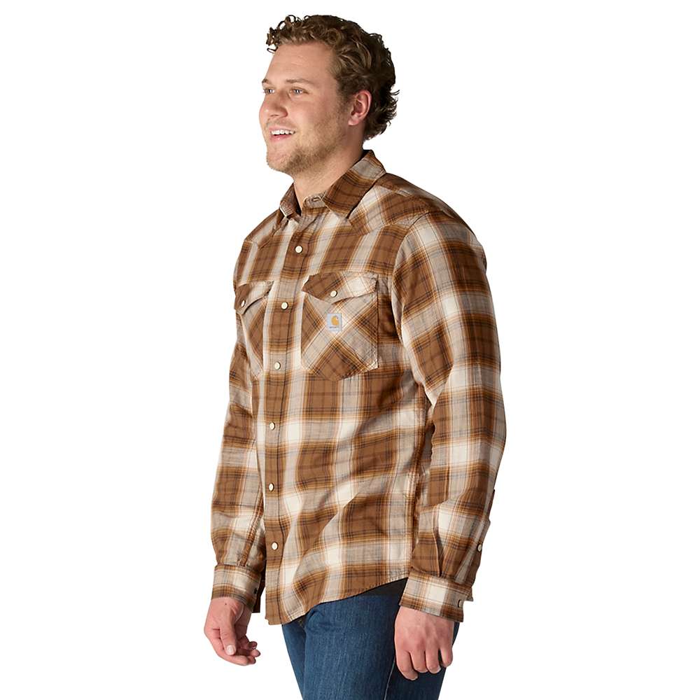 Carhartt Montana Rugged Flex Long Sleeve  Snap Front Plaid Shrt