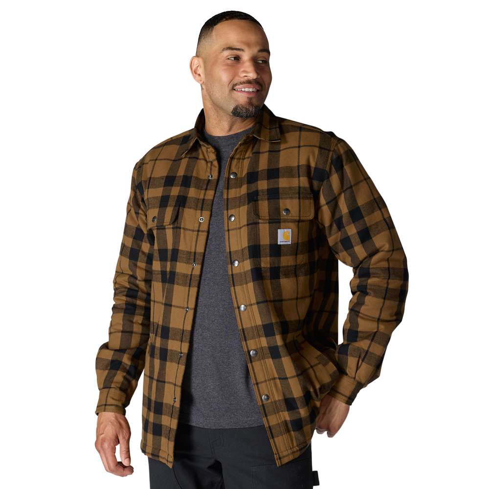 Carhartt Relaxed Fit Flannel Sherpa-Lined Shirt Jac