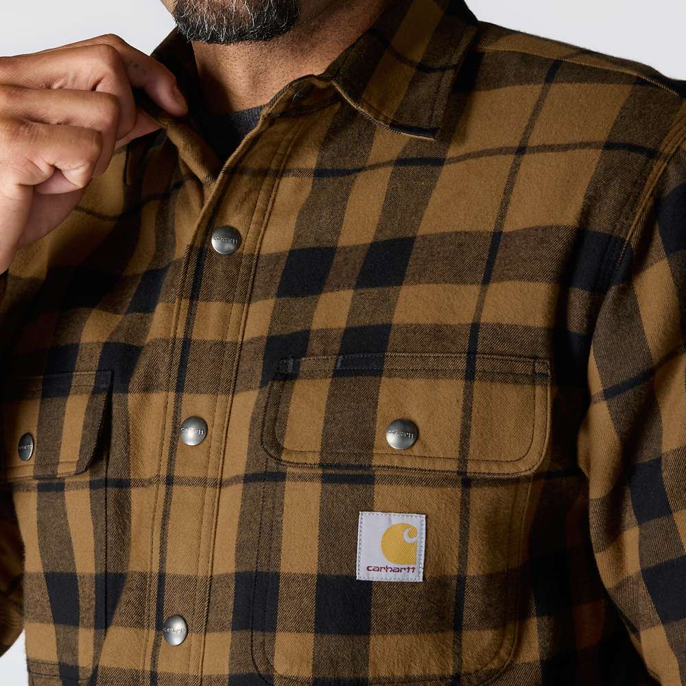 Carhartt Relaxed Fit Flannel Sherpa-Lined Shirt Jac
