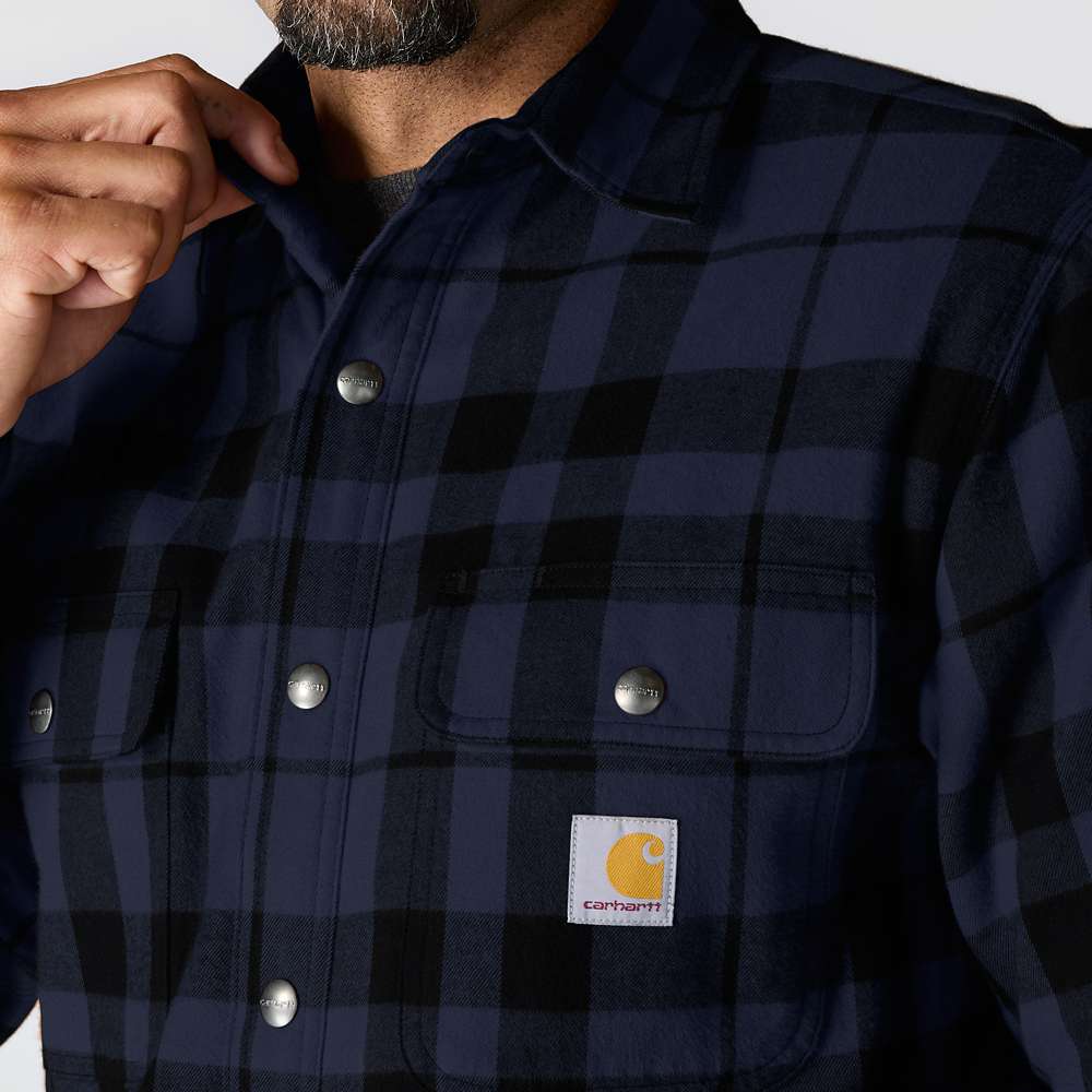 Carhartt Relaxed Fit Flannel Sherpa-Lined Shirt Jac