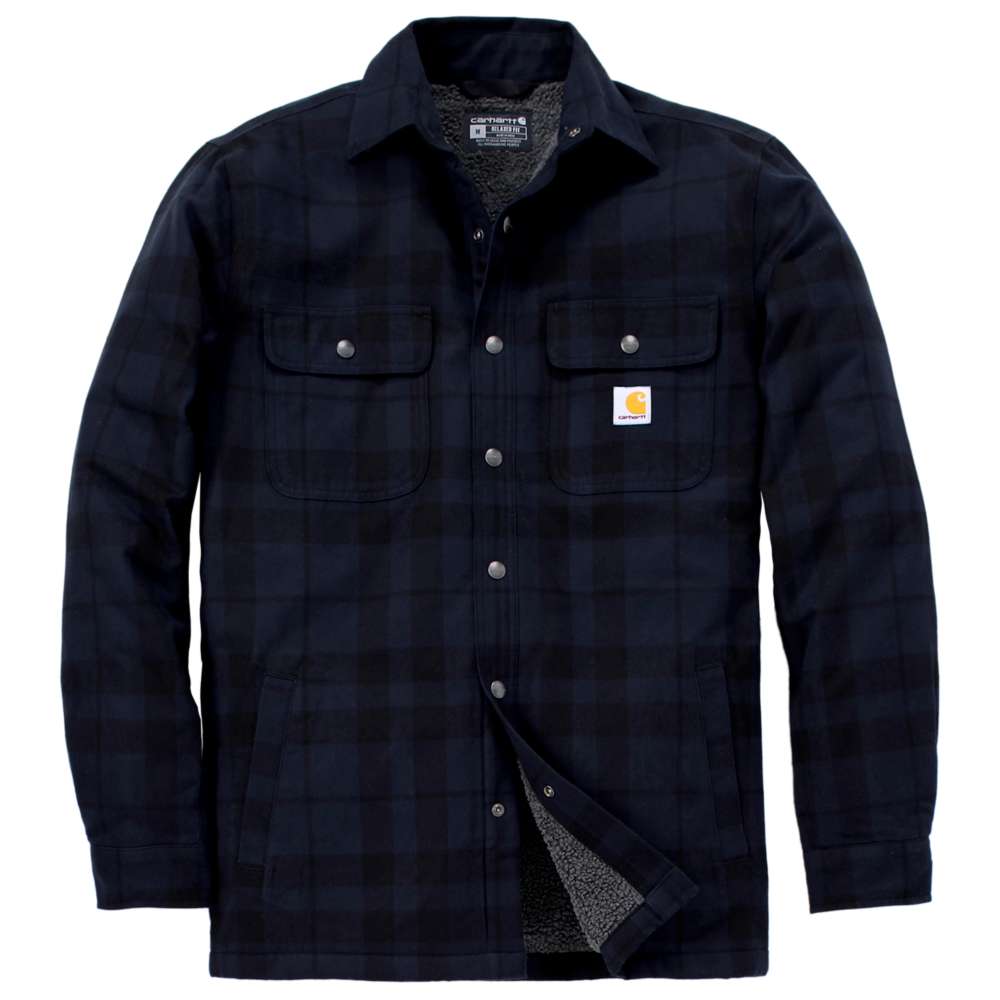 Carhartt Relaxed Fit Flannel Sherpa-Lined Shirt Jac