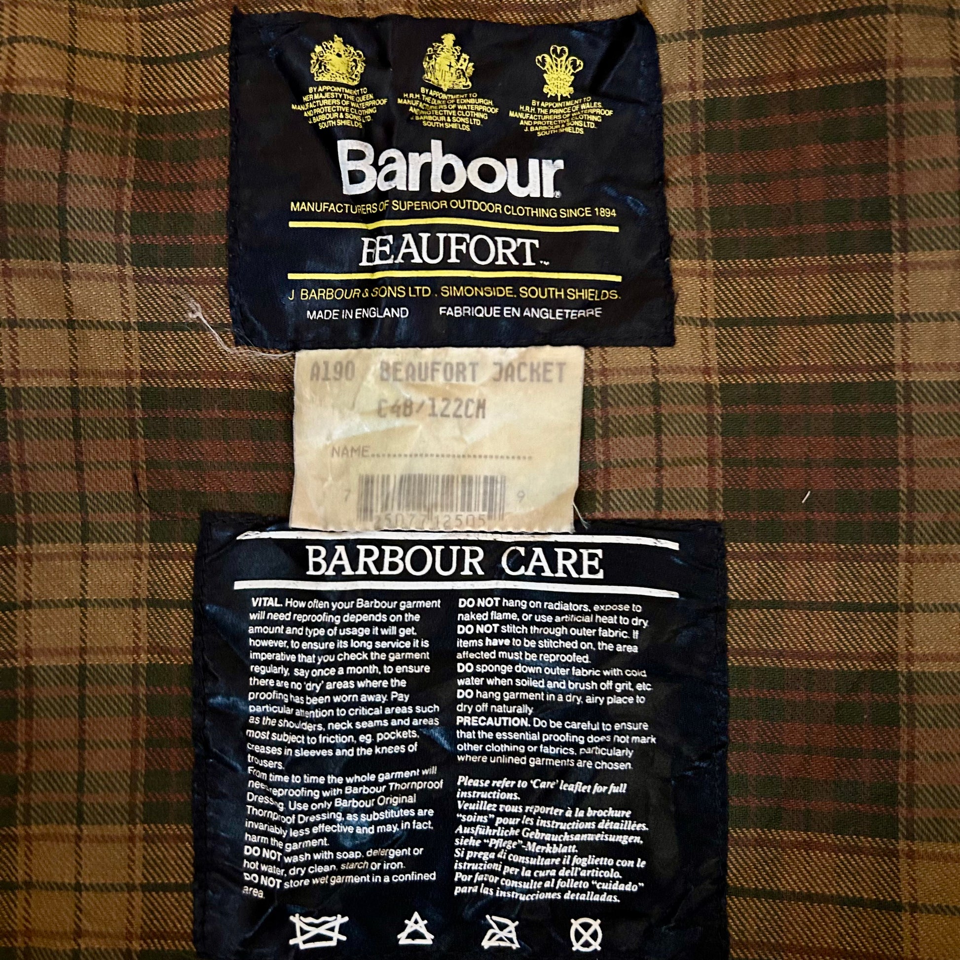 Preloved Barbour Beaufort Waxed Jacket - Men’s 48inch Chest