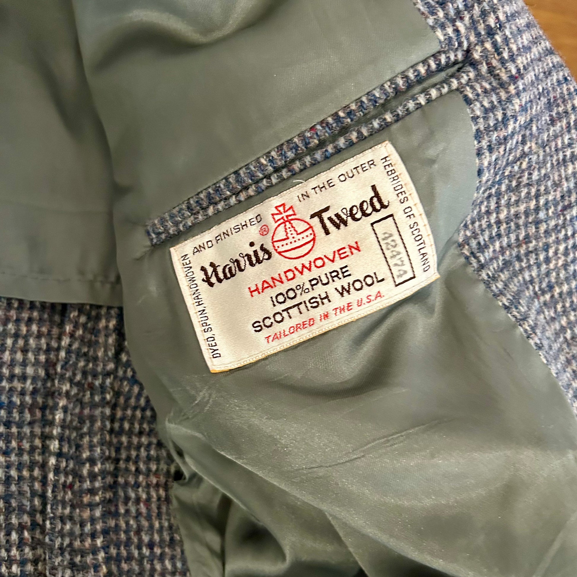 Preloved Harris Tweed Jacket – Size 48in Chest