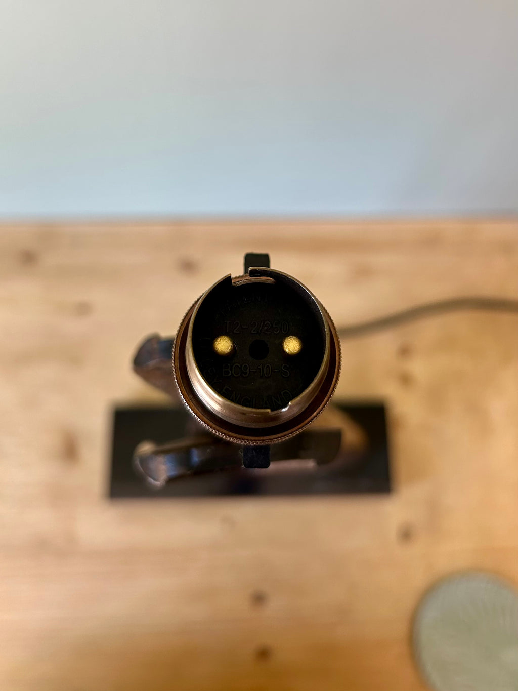One-of-a-Kind Shotgun Stock Table Lamp – Italian Marble Base