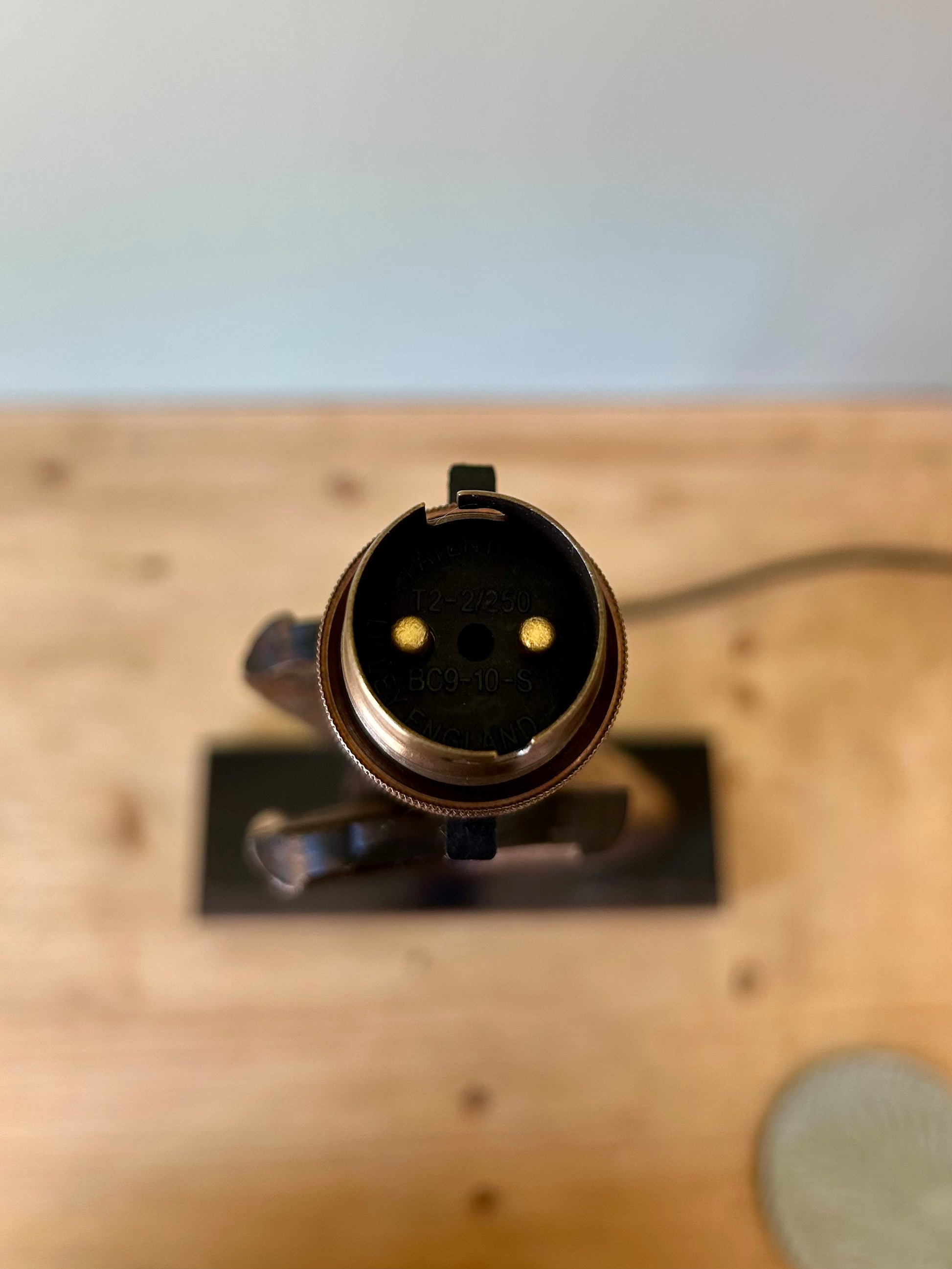 One-of-a-Kind Shotgun Stock Table Lamp – Italian Marble Base