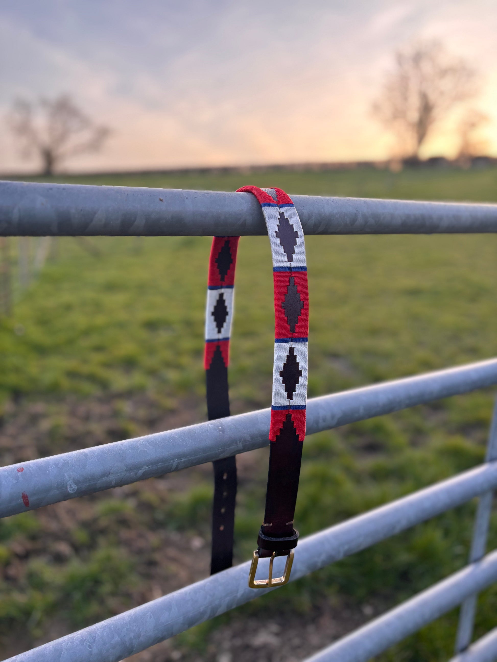 Polo Belt Red & White
