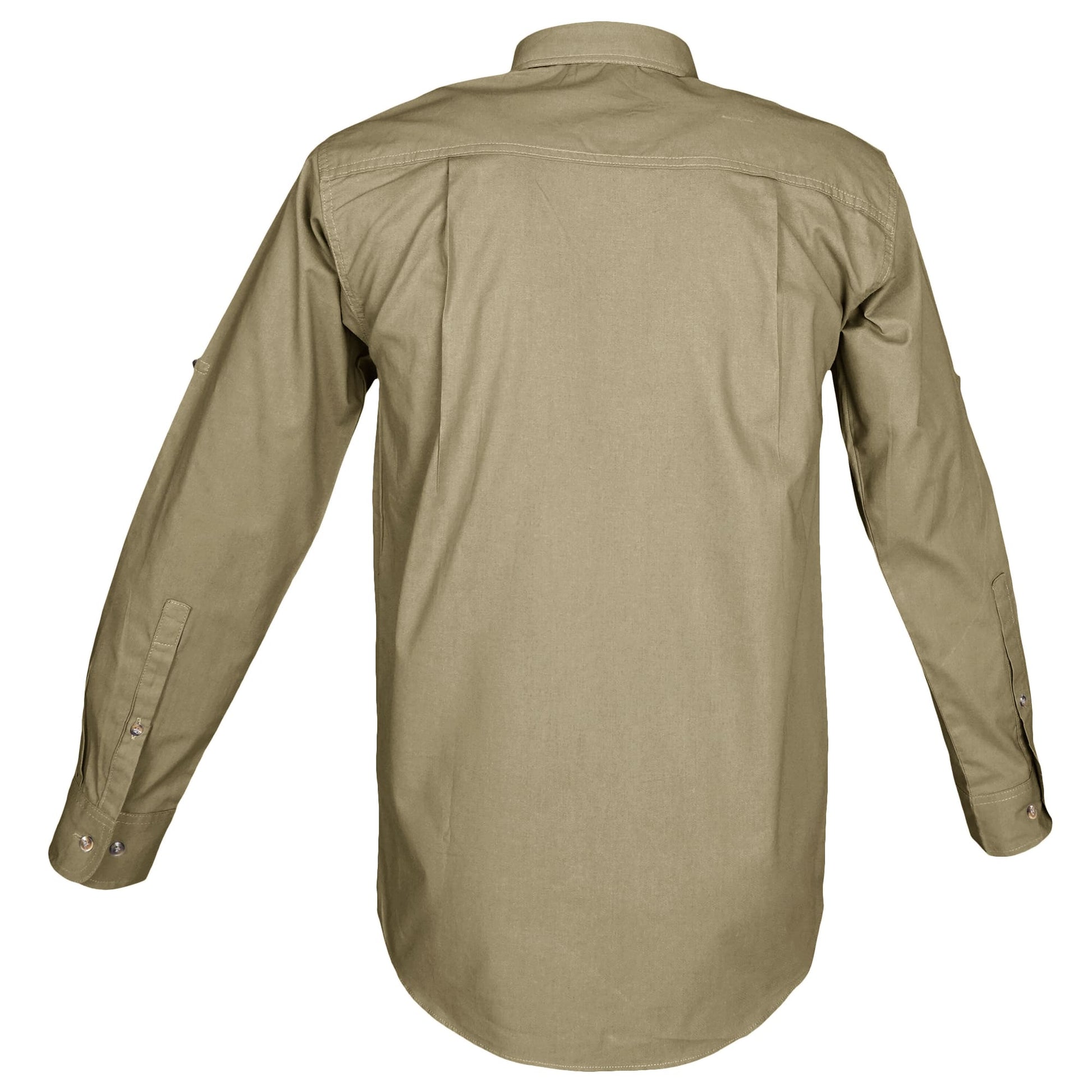 TAG Safari Trail Shirt for Men with Embroidered Buffalo Logo - Long Sleeve