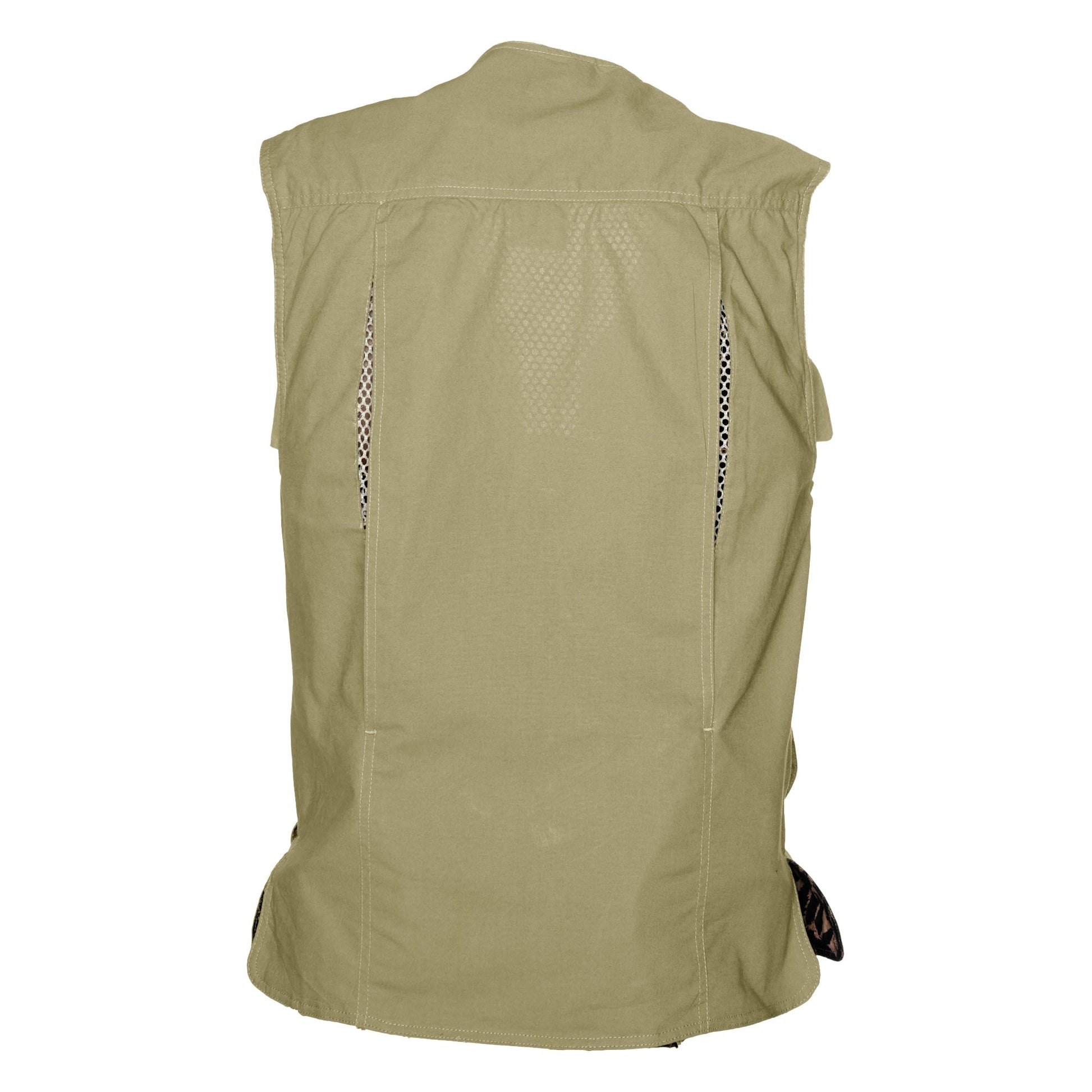 TAG Safari Vent Back Livingstone Vest for Men - Khaki