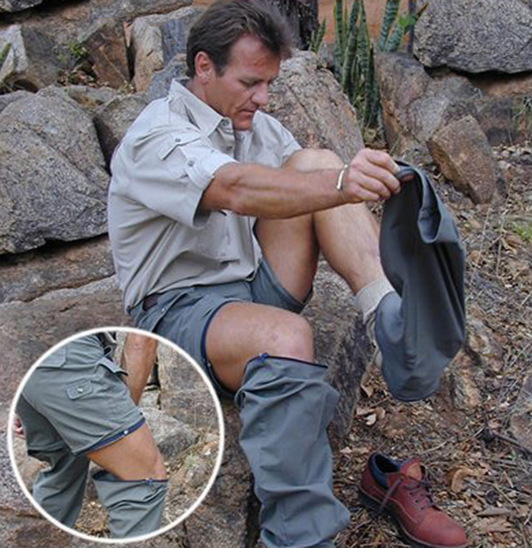 TAG Safari Zambezi Convertible Zip off Safari Pants for Men