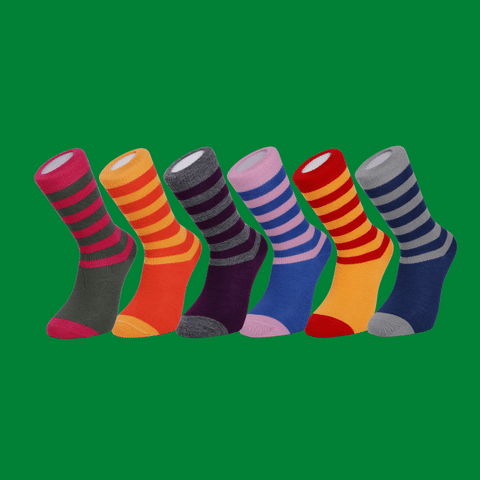 Socks For Jeans - Bright Everyday Merino Socks - 6 Pair Bundle